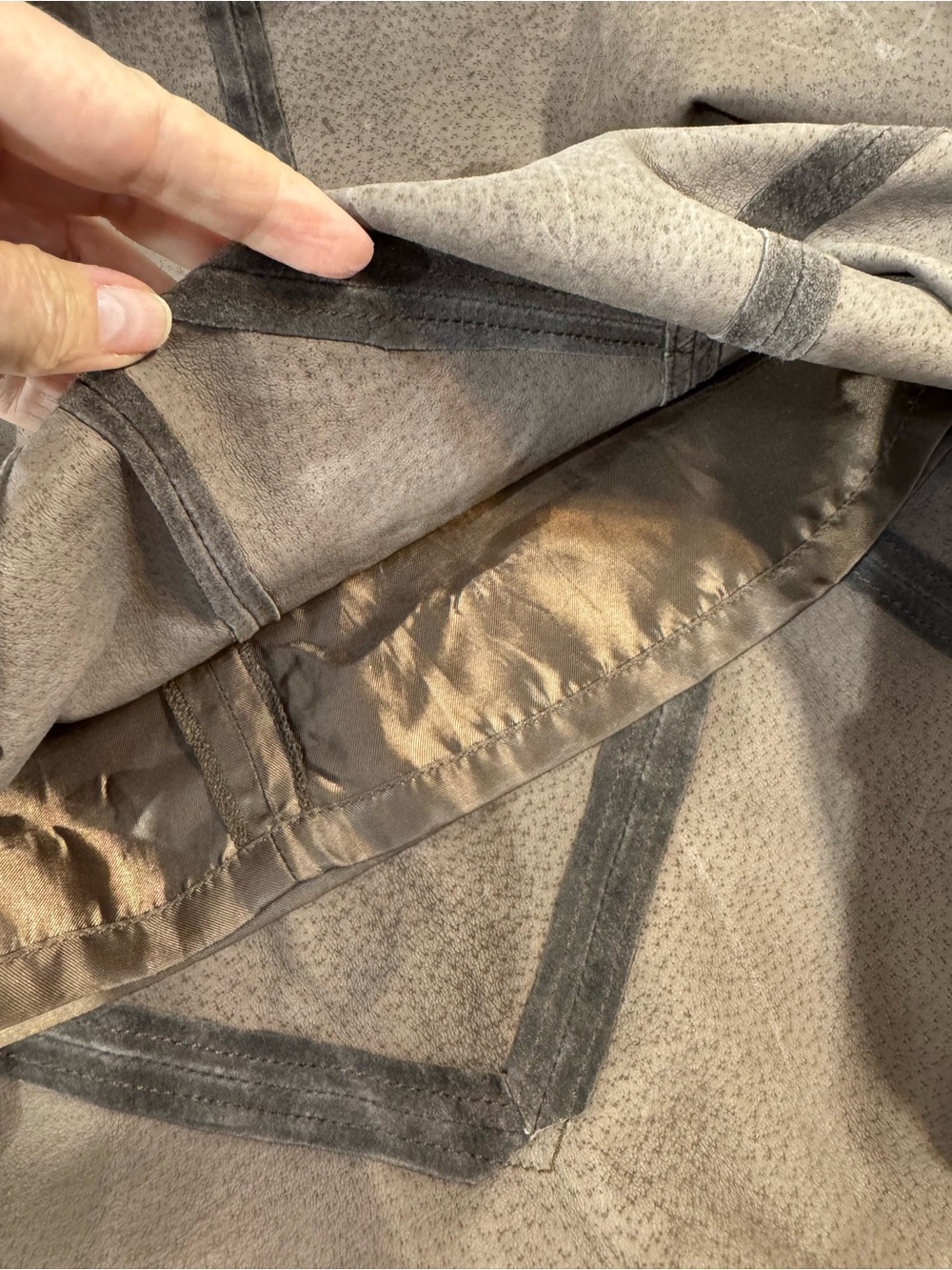 Siena Studio Vintage Suede Midi Skirt in Chocolate Brown 6 - Picture 8 of 11